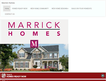 Tablet Screenshot of marrickhomes.com